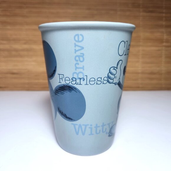 Mickey Mouse Coffee Mug Cup Clever Strong Smart Brave Walt Disney World 10 oz - Picture 5 of 9